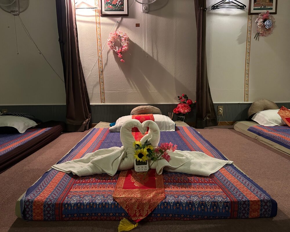 茨城県笠間市旭町のタイ古式マッサージ・ファルンの施術室