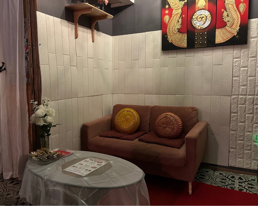 茨城県笠間市旭町のタイ古式マッサージ・ファルンの待合室